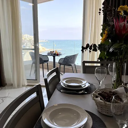 Xemxija 2bed Seafront - Fl 2 By Homely * Сент-Полс-Бей